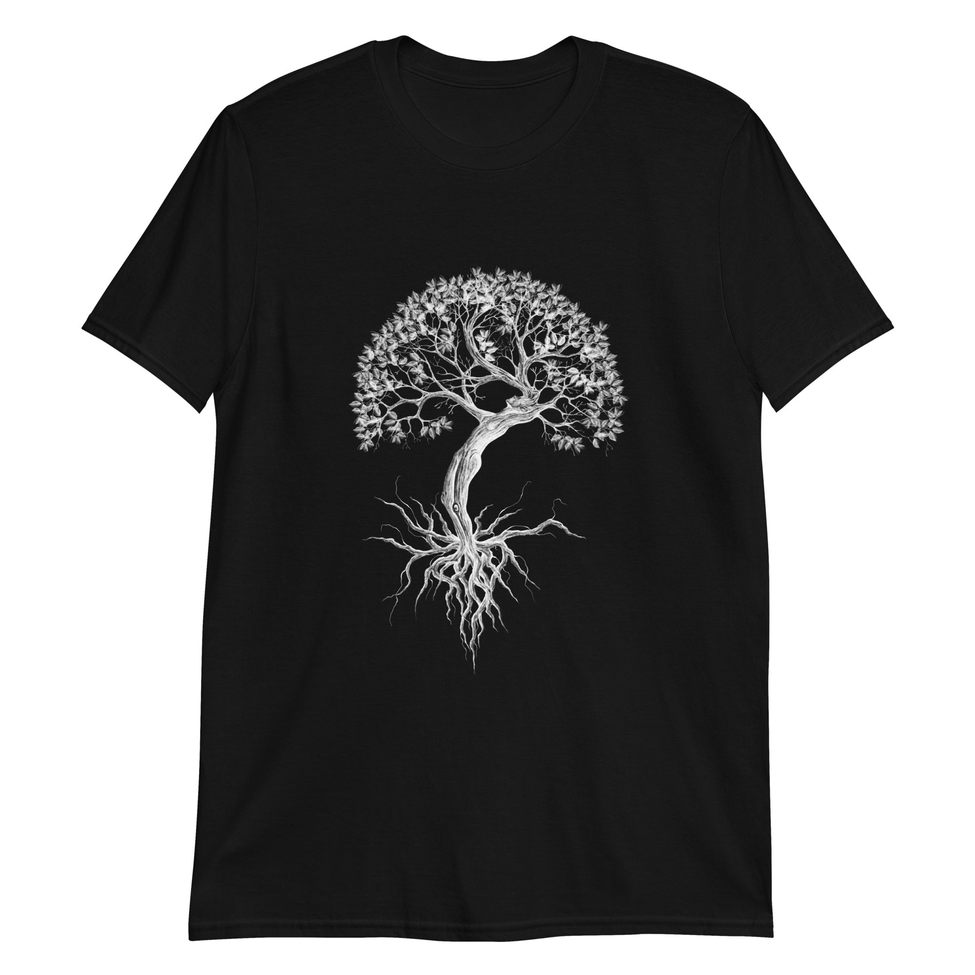 Koszulka Kobieta Drzewo Czarna
